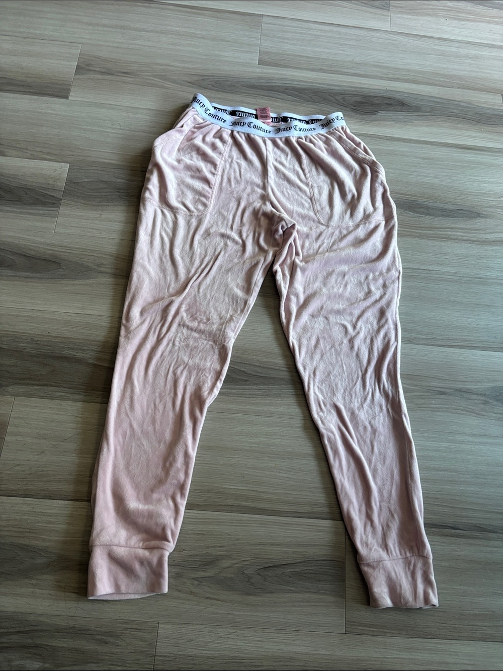 Juicy Couture Light Pink Cozy Track Joggers with Branded Waistband